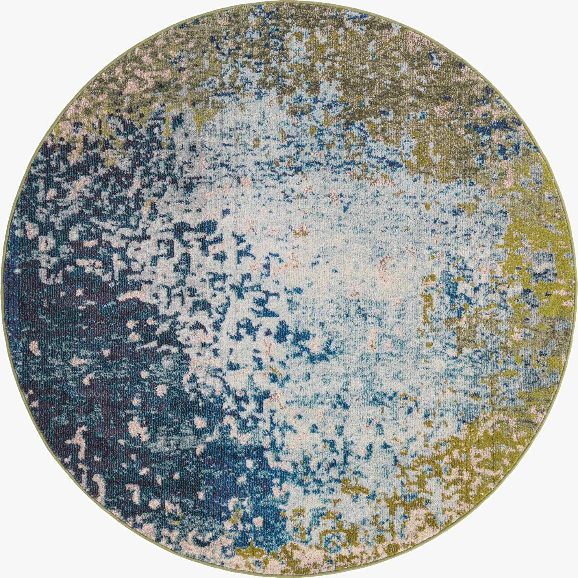  5' x 5'  Washable Hyacinth Round Rug