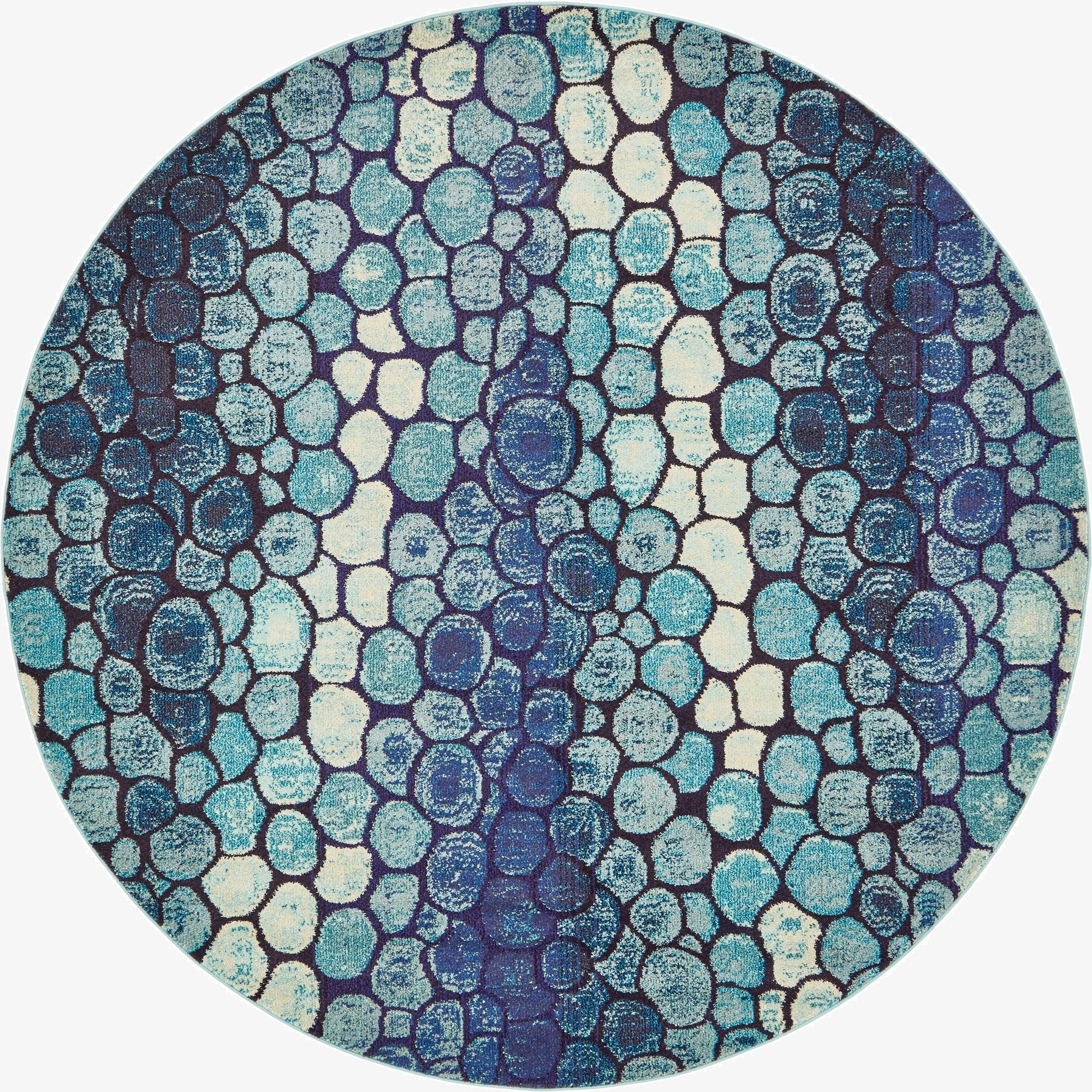  8' x 8'  Washable Hyacinth Round Rug