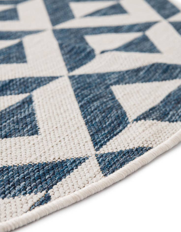 Detail image of  4' x 4'  Washable Jill Zarin Napa Indoor / Outdoor Round Rug