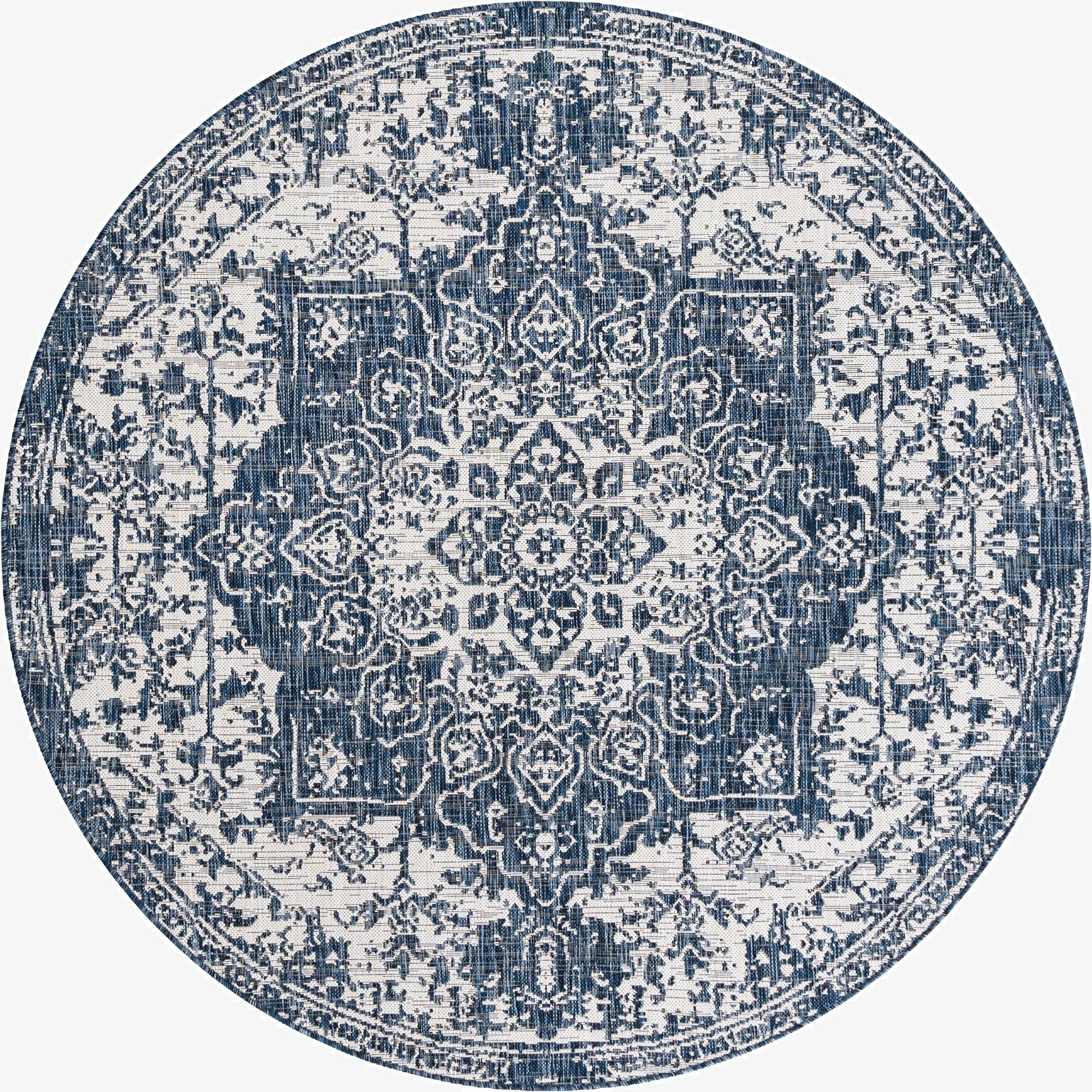 6' 7 x 6' 7  Washable Jill Zarin Dubai Indoor / Outdoor Round Rug