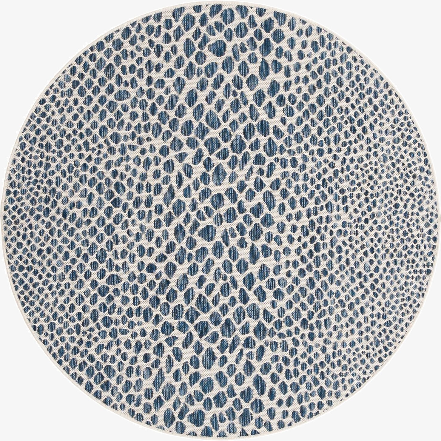  4' x 4'  Washable Jill Zarin Cape Town Indoor / Outdoor Round Rug