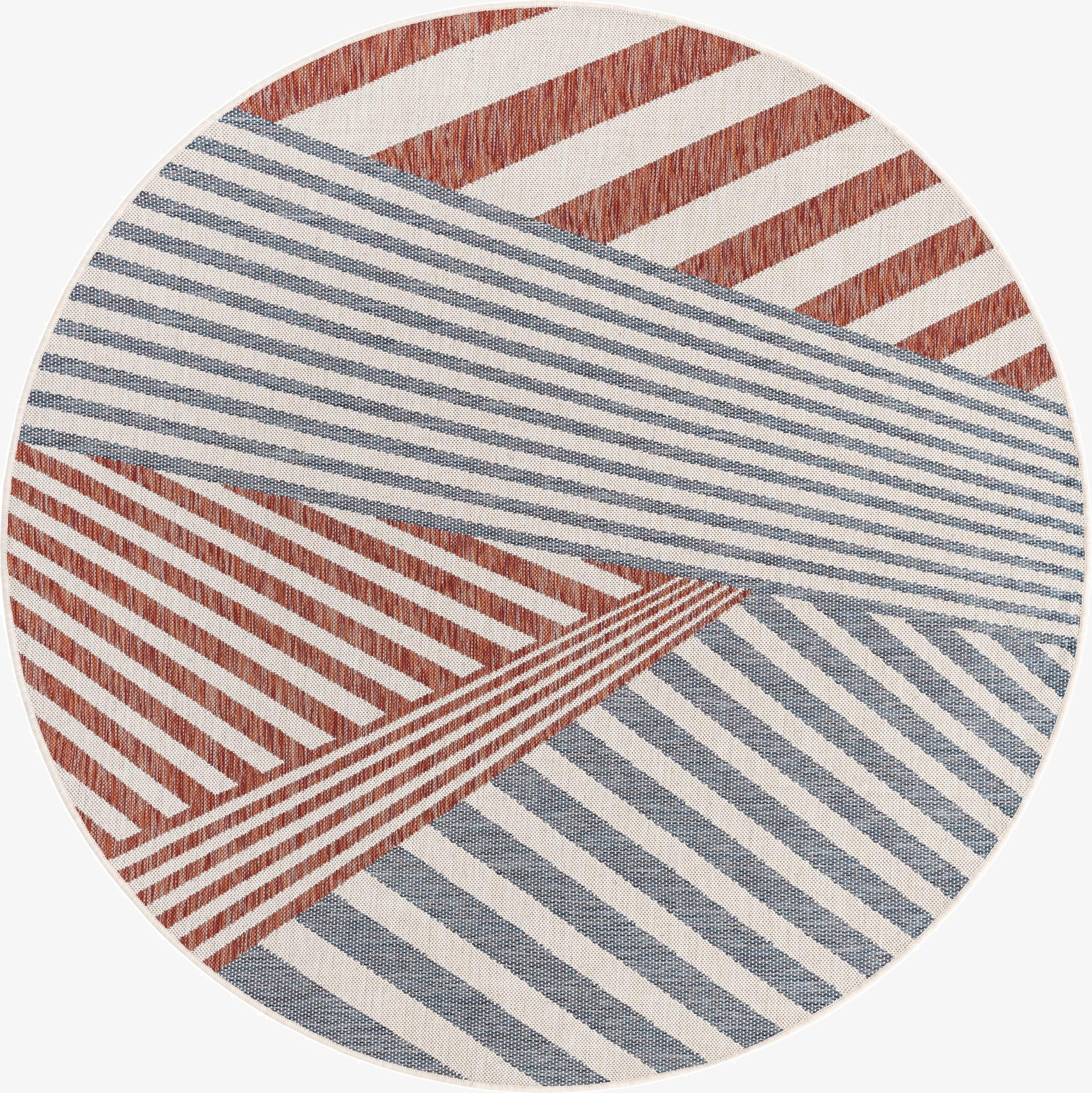  6' 7 x 6' 7  Washable Jill Zarin Indoor / Outdoor Round Rug