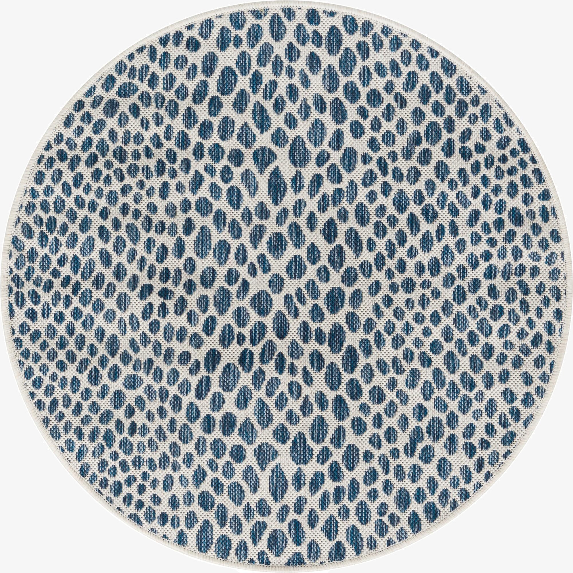  3' x 3'  Washable Jill Zarin Cape Town Indoor / Outdoor Round Rug