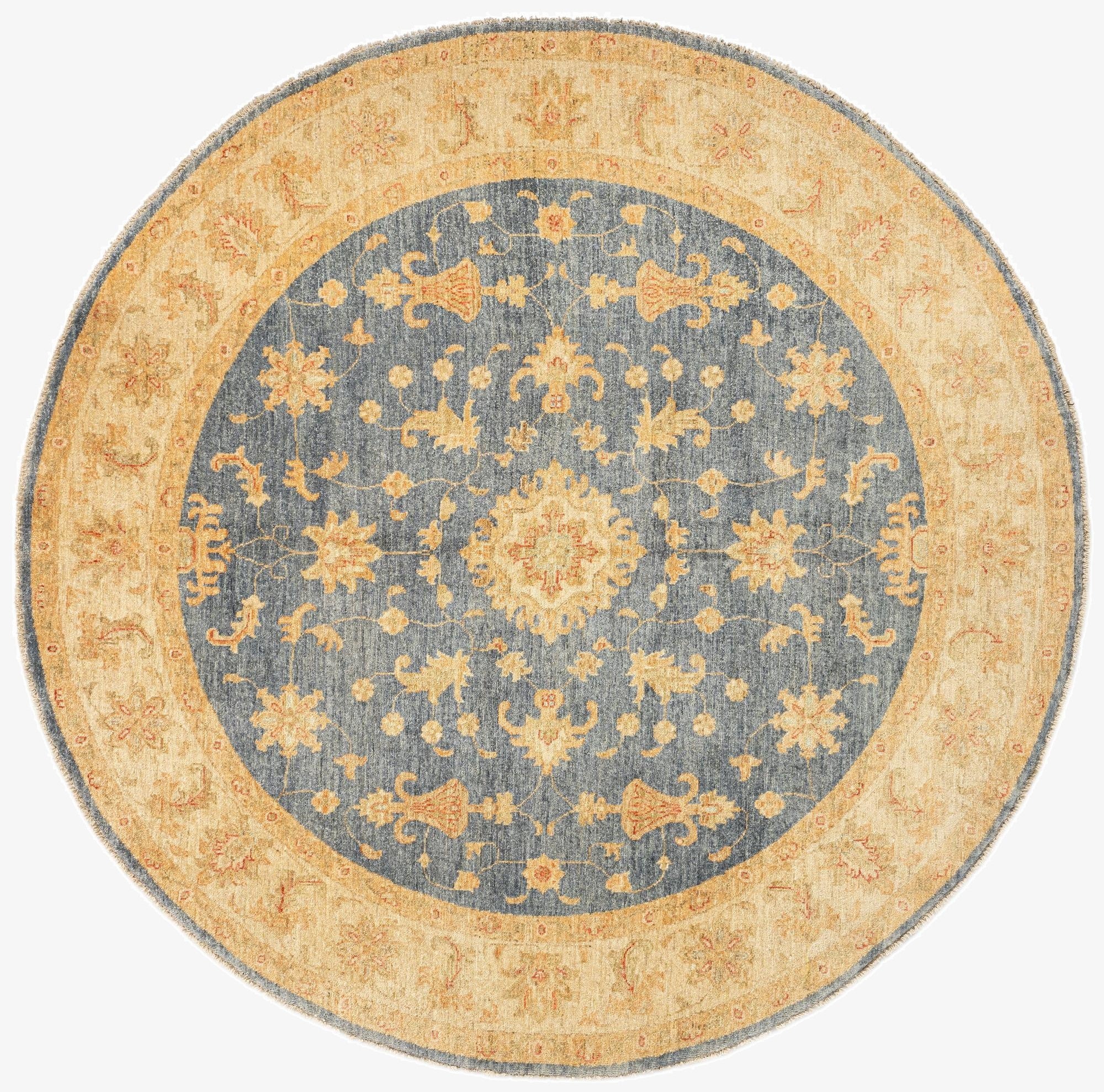  6' 7 x 6' 7 Kaizar Wool Round Rug