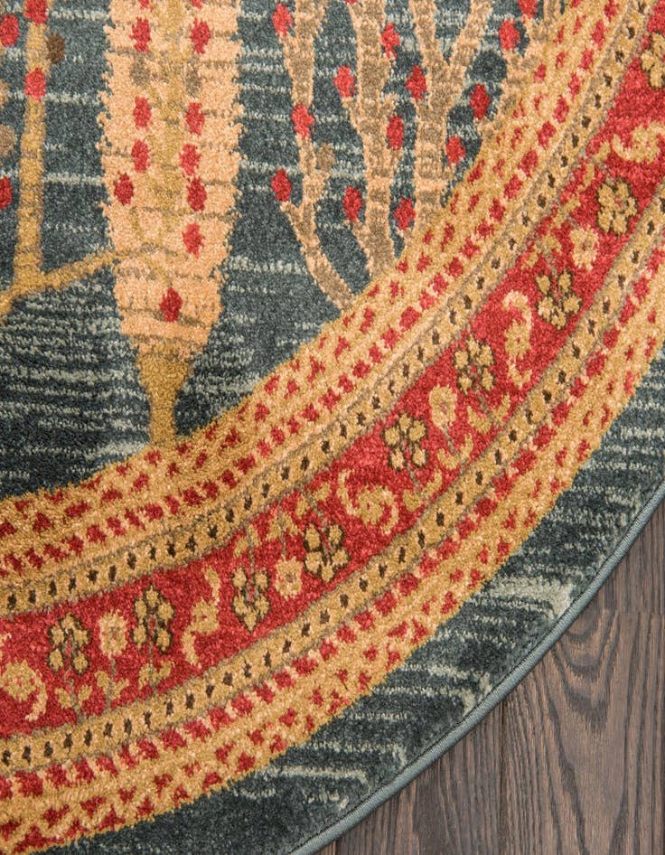 Detail image of  6' x 6' Kashkuli Gabbeh Round Rug