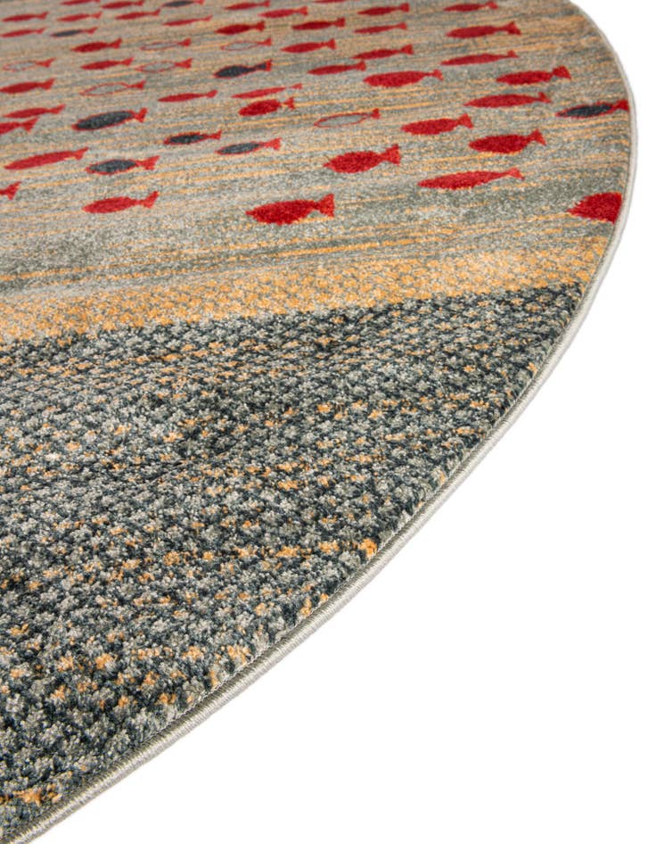 Detail image of  6' x 6' Kashkuli Gabbeh Round Rug