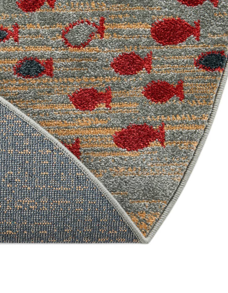 Detail image of  6' x 6' Kashkuli Gabbeh Round Rug