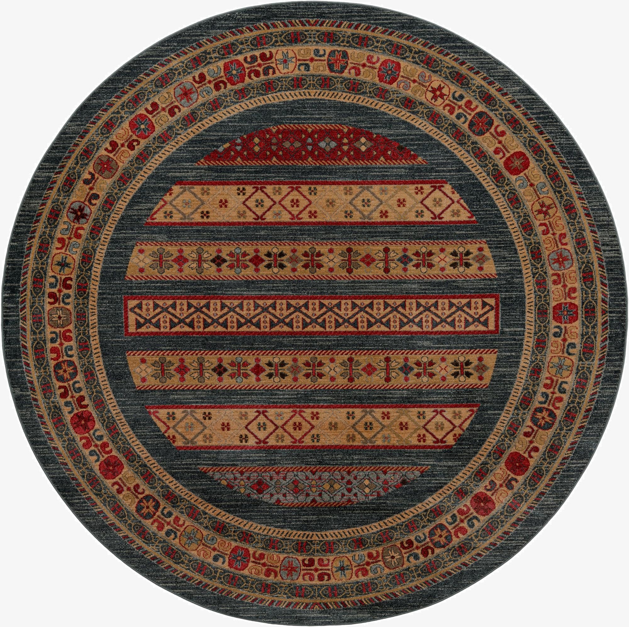  13' x 13' Kashkuli Gabbeh Round Rug