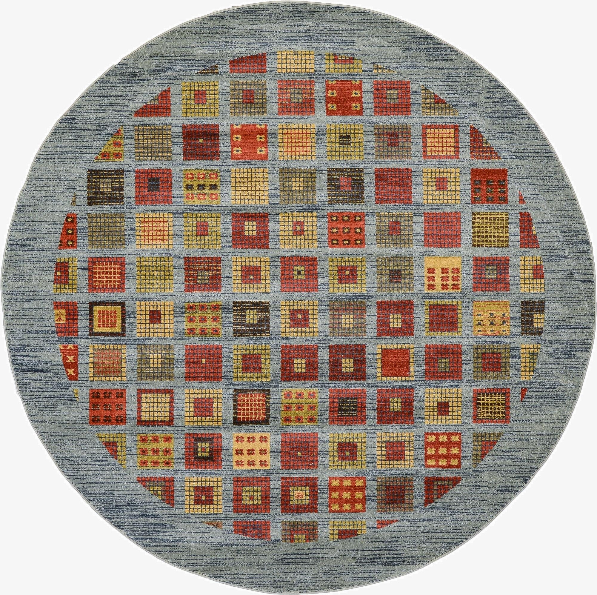  8' x 8' Kashkuli Gabbeh Round Rug