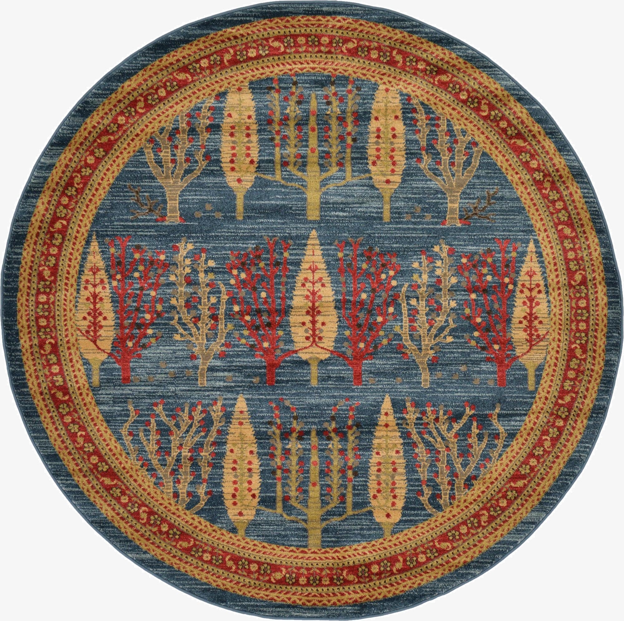  6' x 6' Kashkuli Gabbeh Round Rug