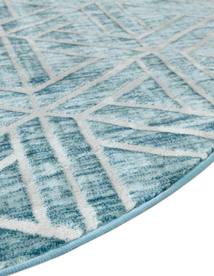 Detail image of  3' 3 x 3' 3 Lattice Trellis Round Rug