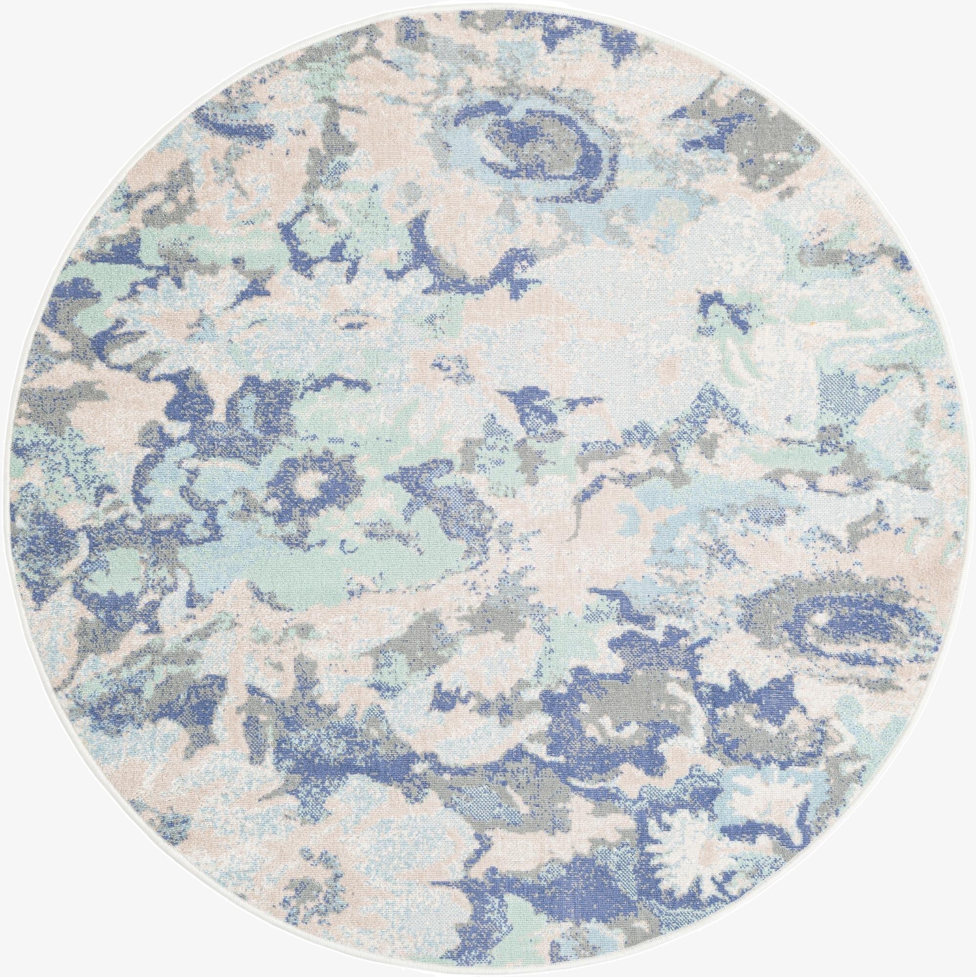  5' 3 x 5' 3 Lotus Round Rug