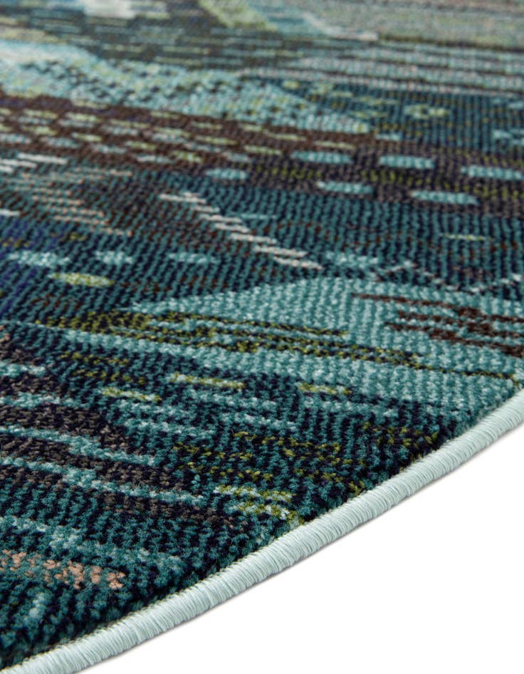 Detail image of  3' 3 x 3' 3  Washable Mesa Round Rug