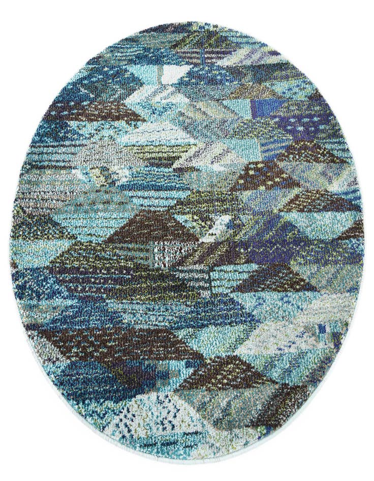Detail image of  3' 3 x 3' 3  Washable Mesa Round Rug
