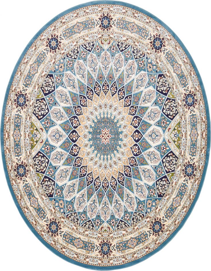 Detail image of  10' x 10' Nain Design Round Rug