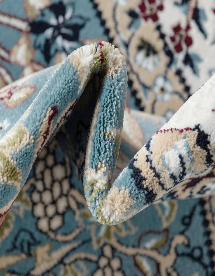 Detail image of  5' 3 x 5' 3 Nain Design Round Rug