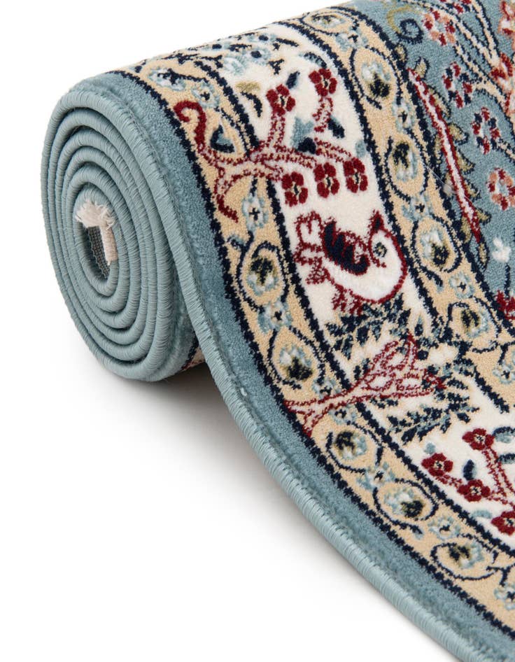 Detail image of  5' 3 x 5' 3 Nain Design Round Rug