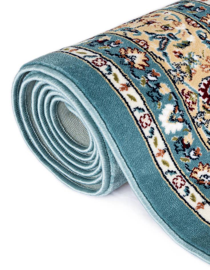 Detail image of  5' 3 x 5' 3 Nain Design Round Rug