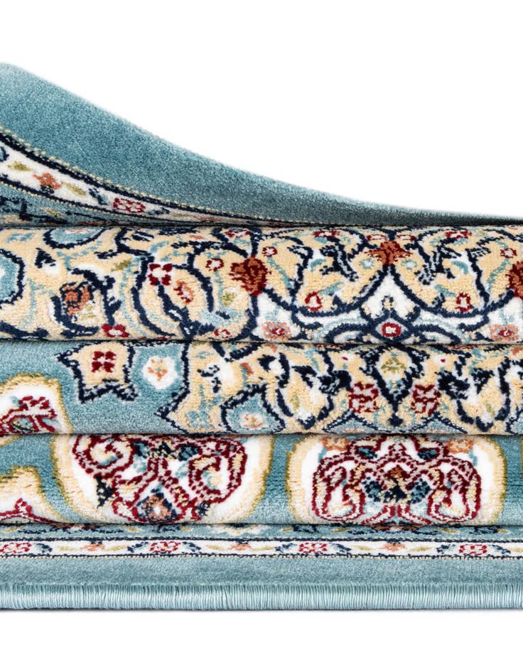 Detail image of  5' 3 x 5' 3 Nain Design Round Rug