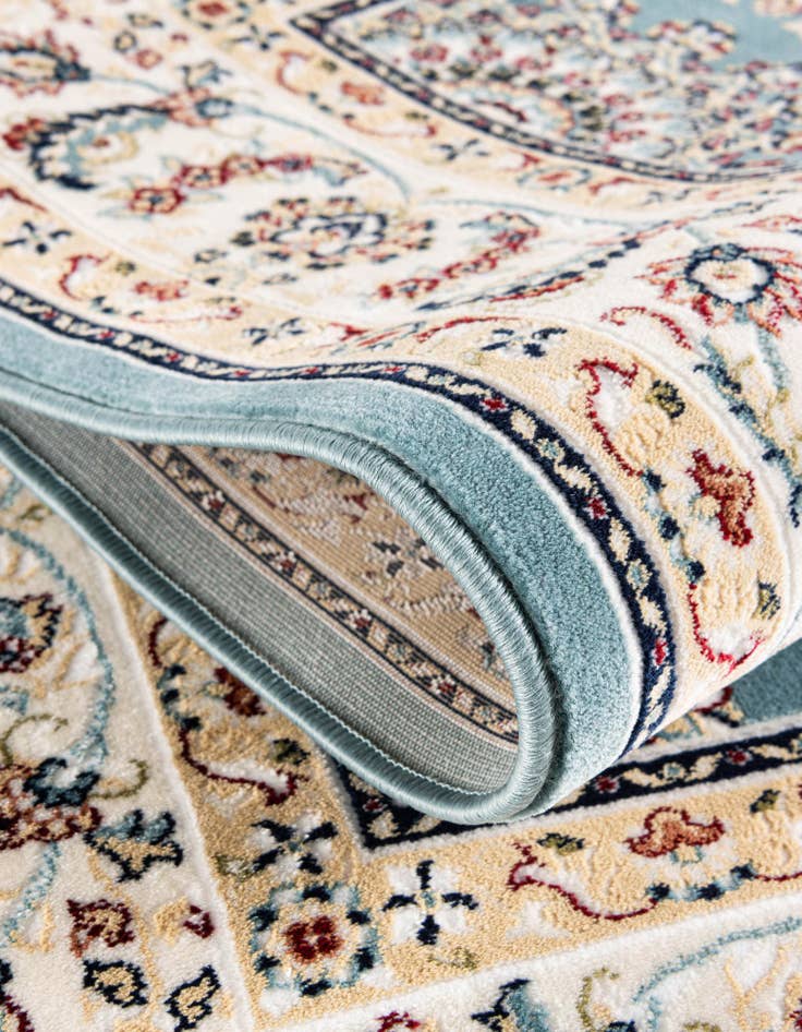 Detail image of 5' 3 x 5' 3 Nain Design Round Rug