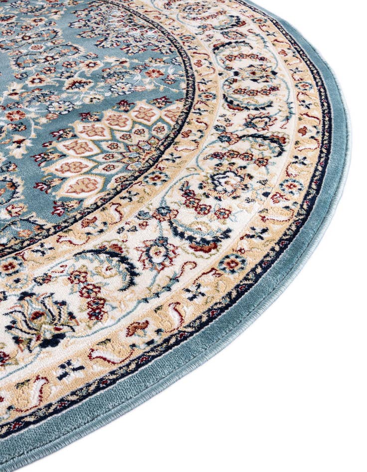 Detail image of  5' 3 x 5' 3 Nain Design Round Rug