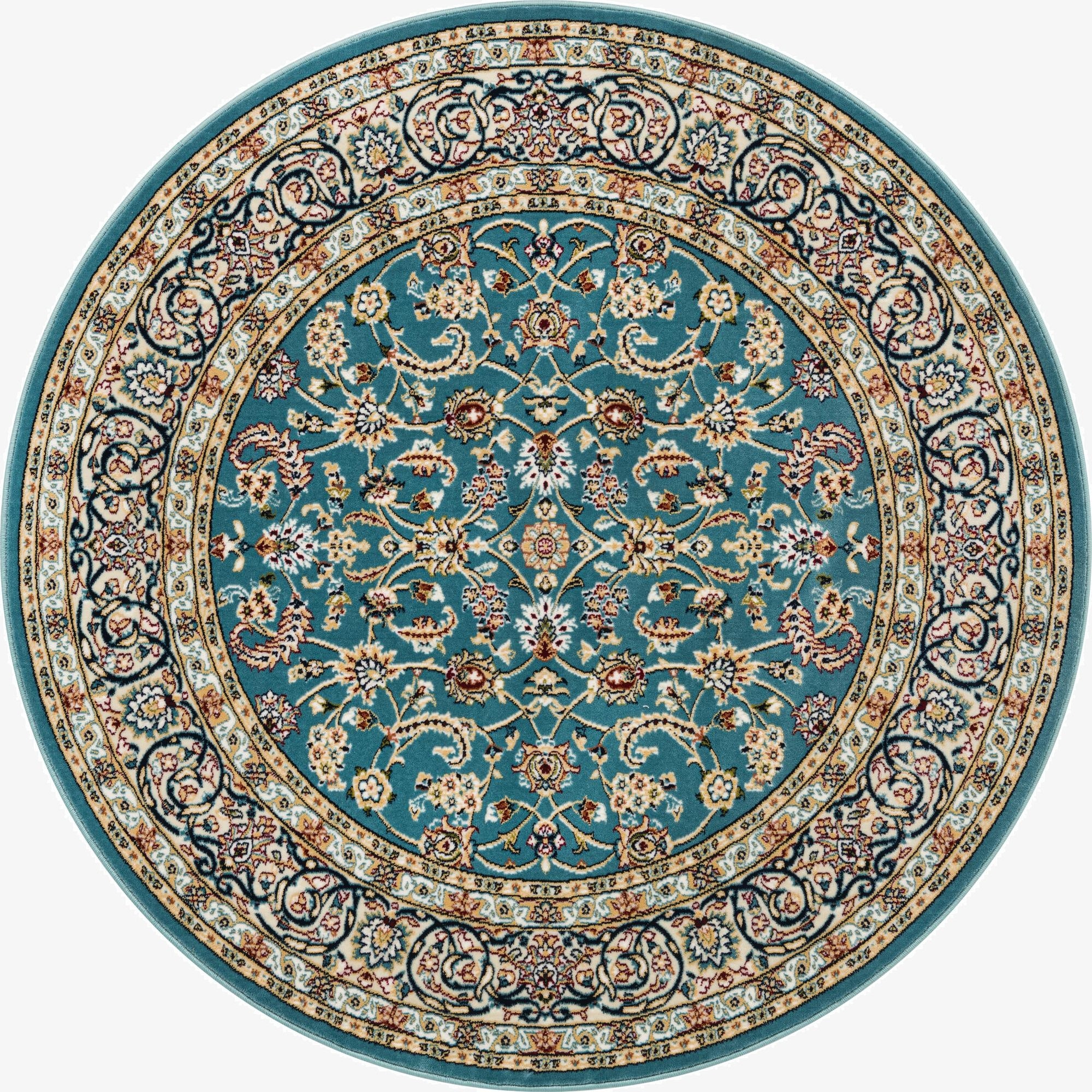  5' 3 x 5' 3 Nain Design Round Rug