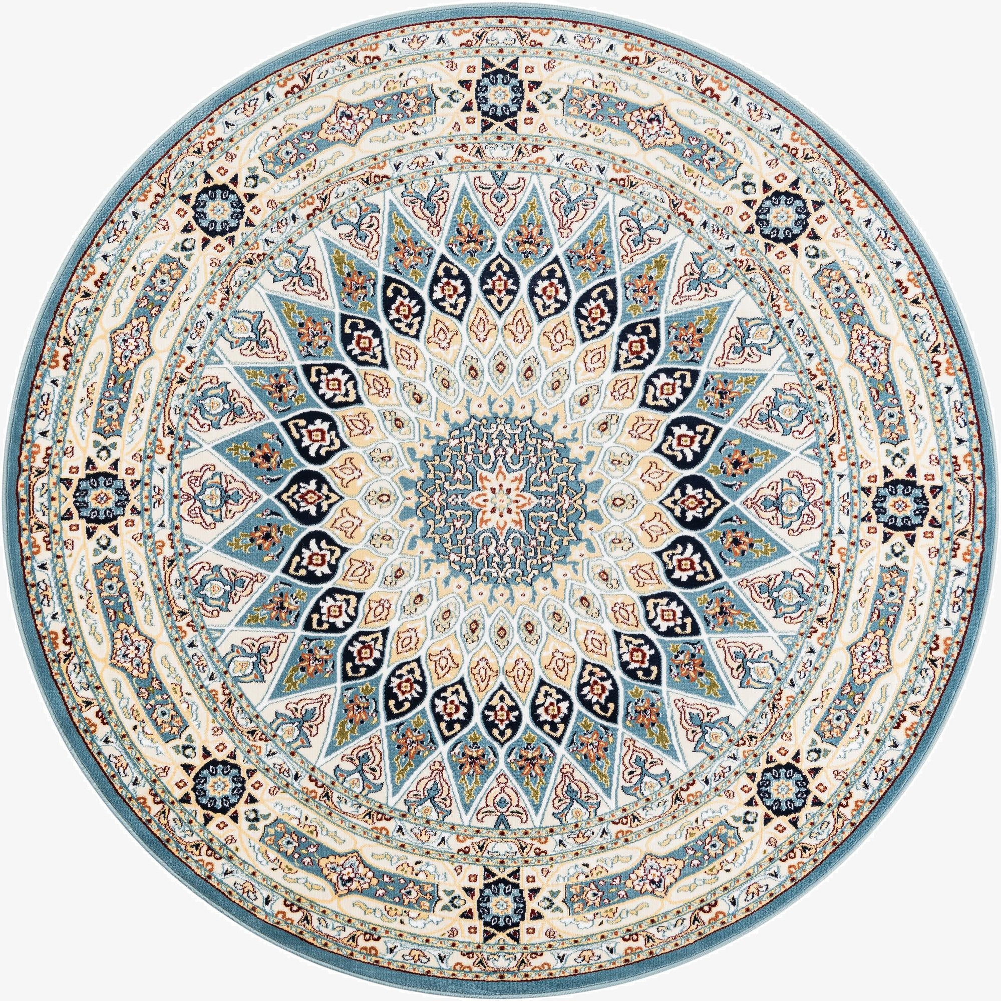  6' 1 x 6' 1 Nain Design Round Rug