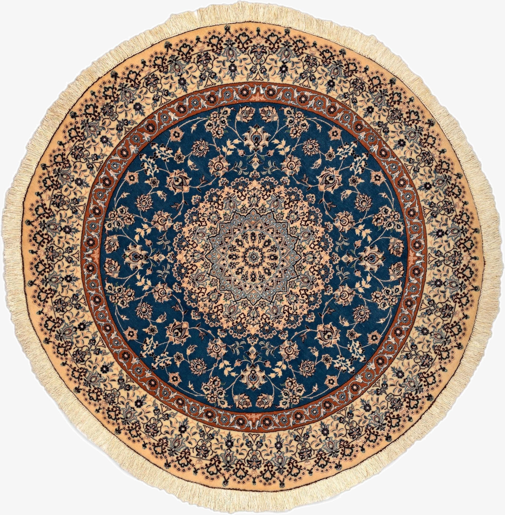  5' 1 x 5' 2 Nain Round Rug