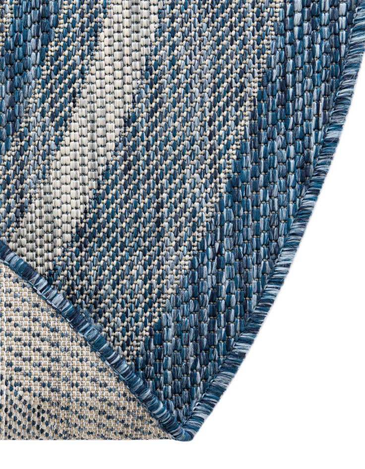 Detail image of  10' x 10'  Washable Border Indoor / Outdoor Round Rug