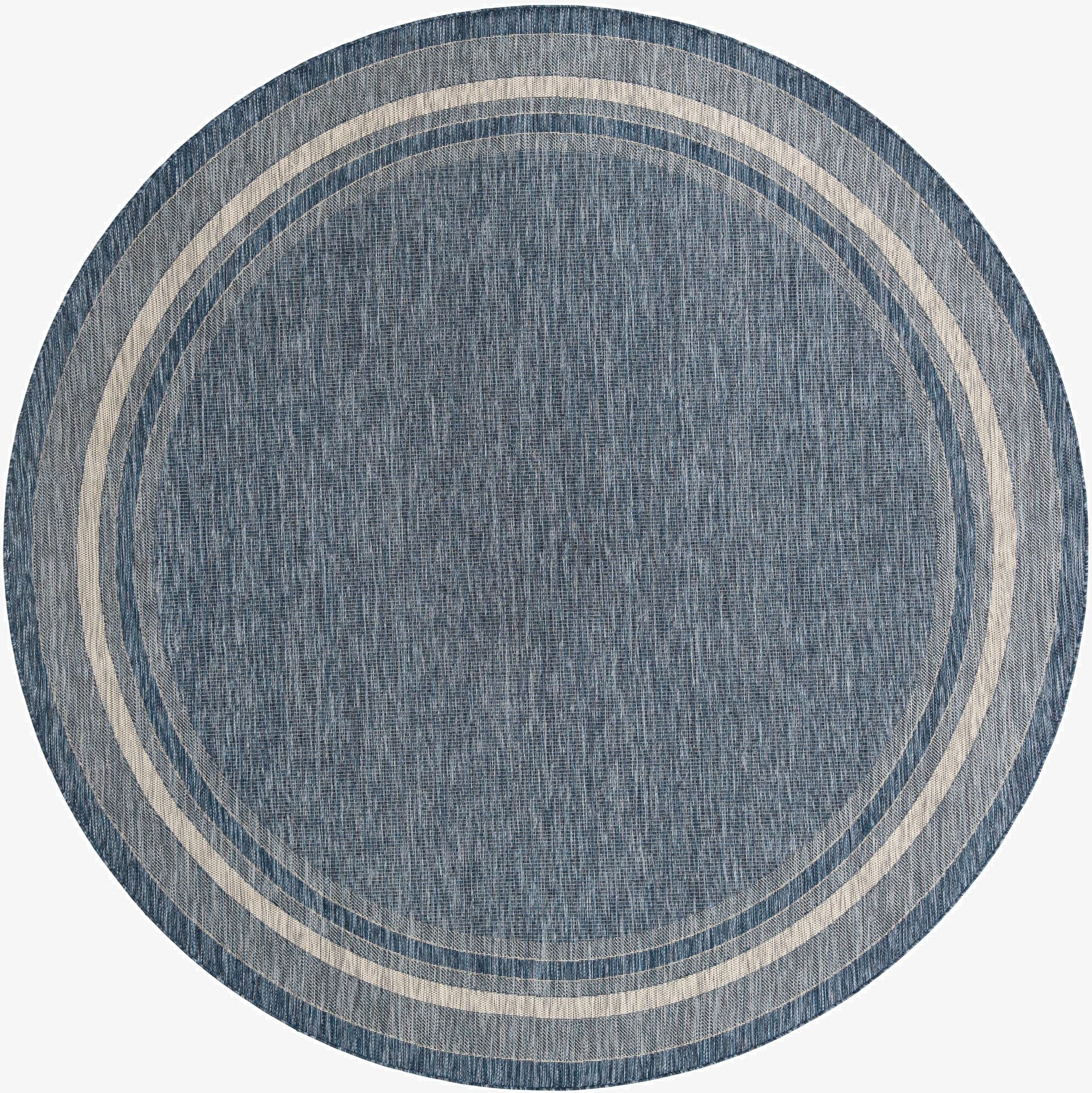 10' x 10'  Washable Border Indoor / Outdoor Round Rug