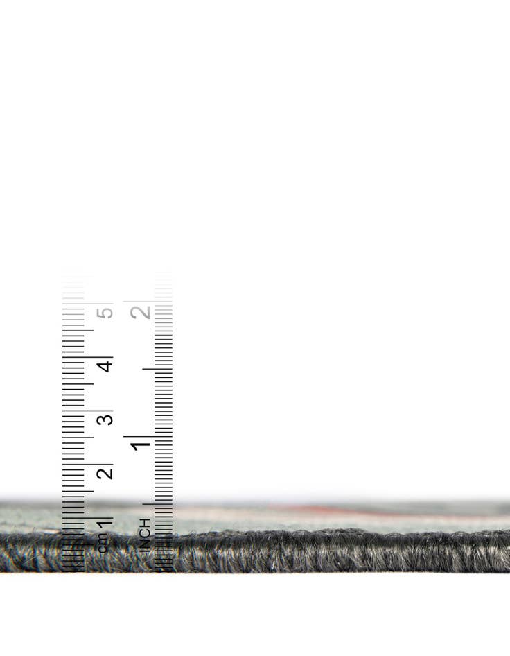 Detail image of  3' x 3'  Washable Coastal Indoor / Outdoor Round Rug