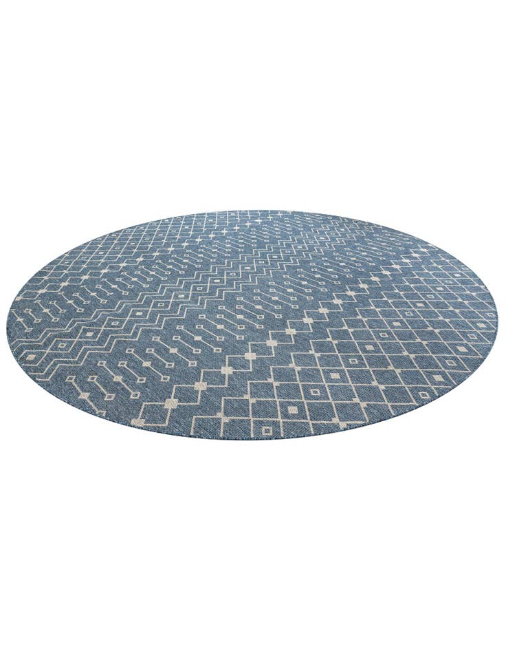 Detail image of  13' x 13'  Washable Lattice Indoor / Outdoor Round Rug