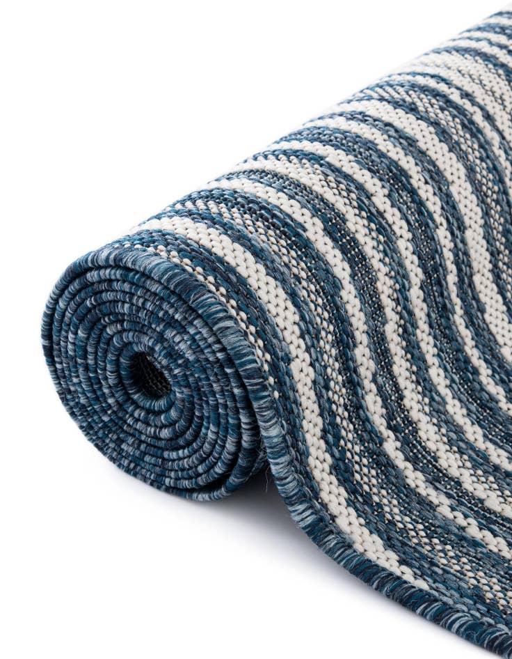 Detail image of  4' x 4'  Washable Modern Indoor / Outdoor Round Rug