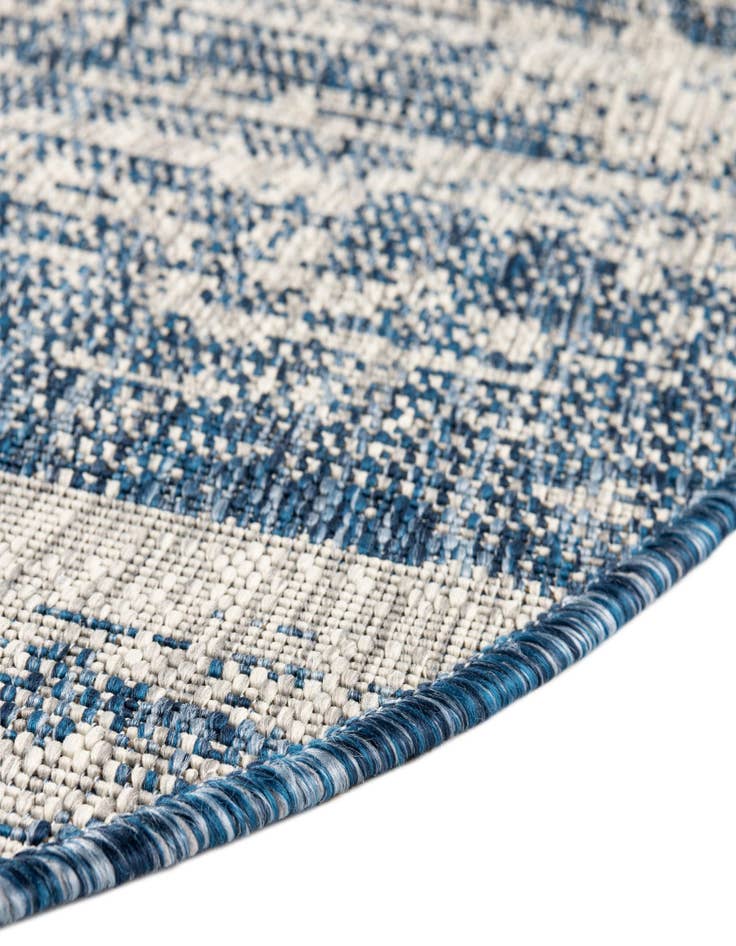 Detail image of  4' x 4'  Washable Modern Indoor / Outdoor Round Rug