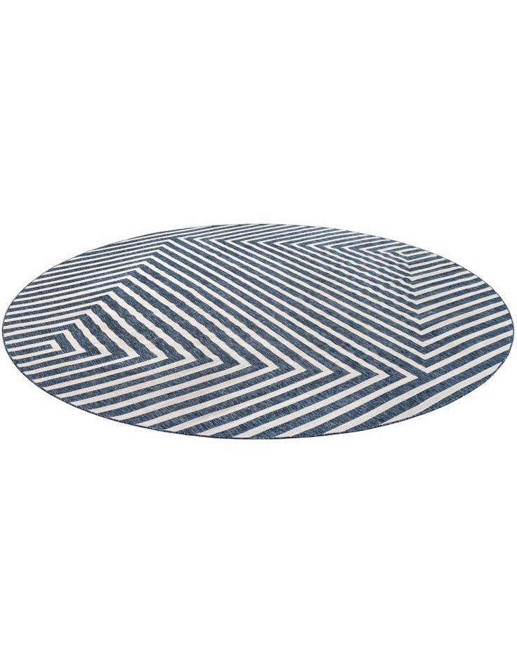 Detail image of  13' x 13'  Washable Modern Indoor / Outdoor Round Rug