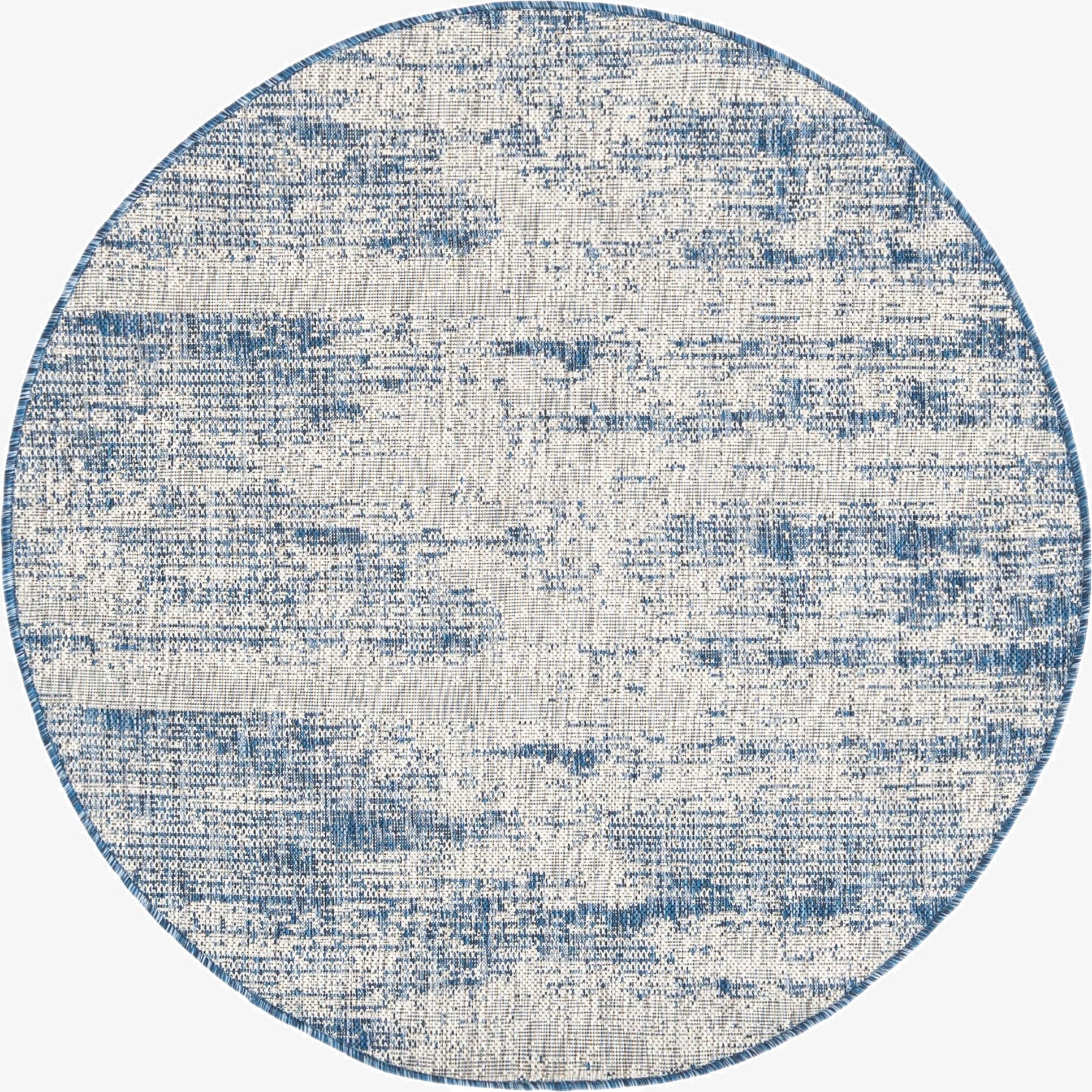  4' x 4'  Washable Modern Indoor / Outdoor Round Rug