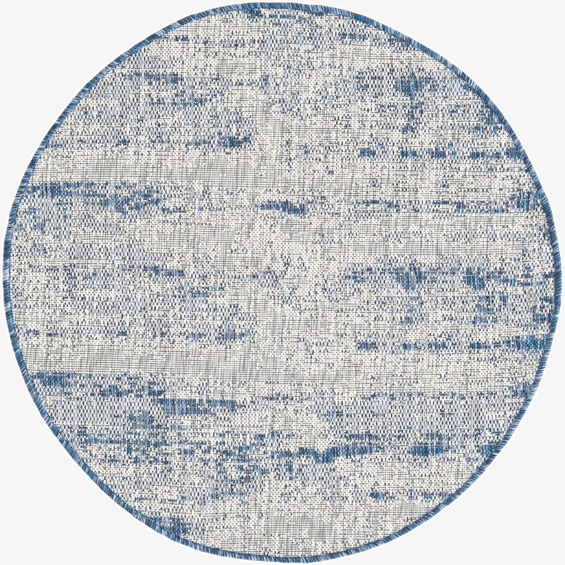  3' x 3'  Washable Modern Indoor / Outdoor Round Rug