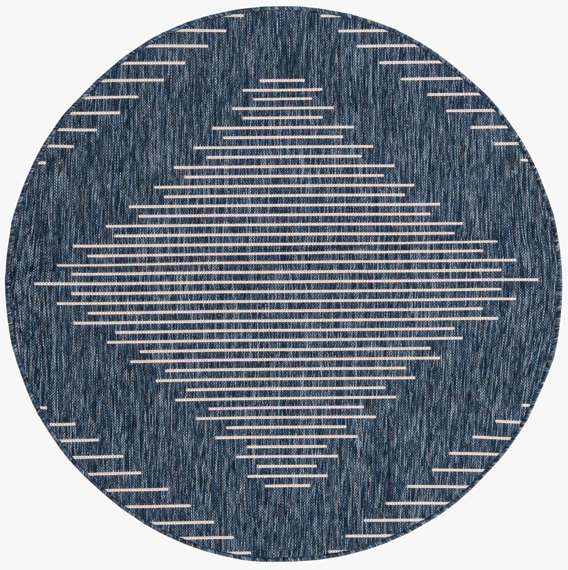  4' x 4' 5  Washable Modern Indoor / Outdoor Round Rug