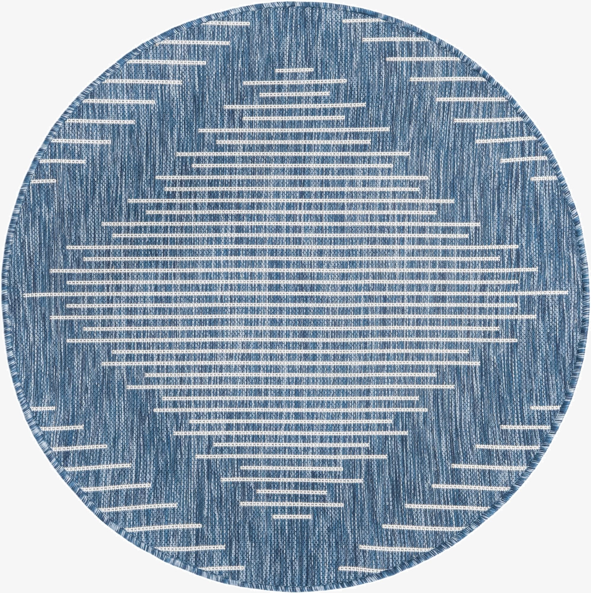  3' x 3'  Washable Modern Indoor / Outdoor Round Rug