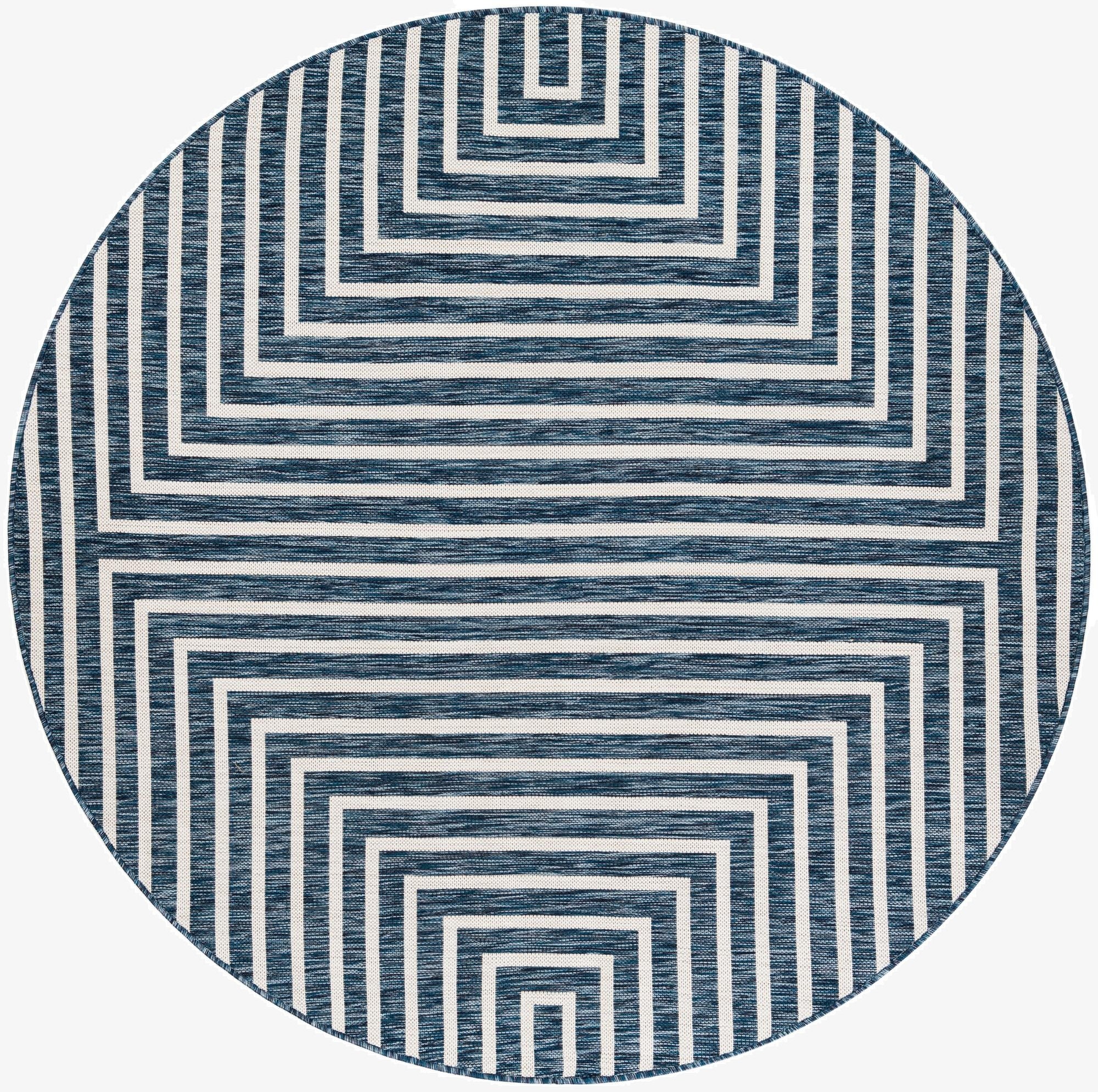  6' x 6'  Washable Modern Indoor / Outdoor Round Rug