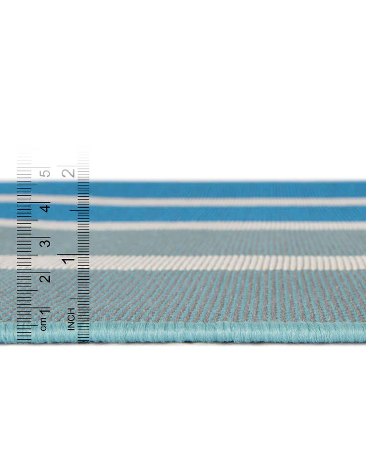 Detail image of  10' x 10'  Washable Ribbon Indoor / Outdoor Round Rug