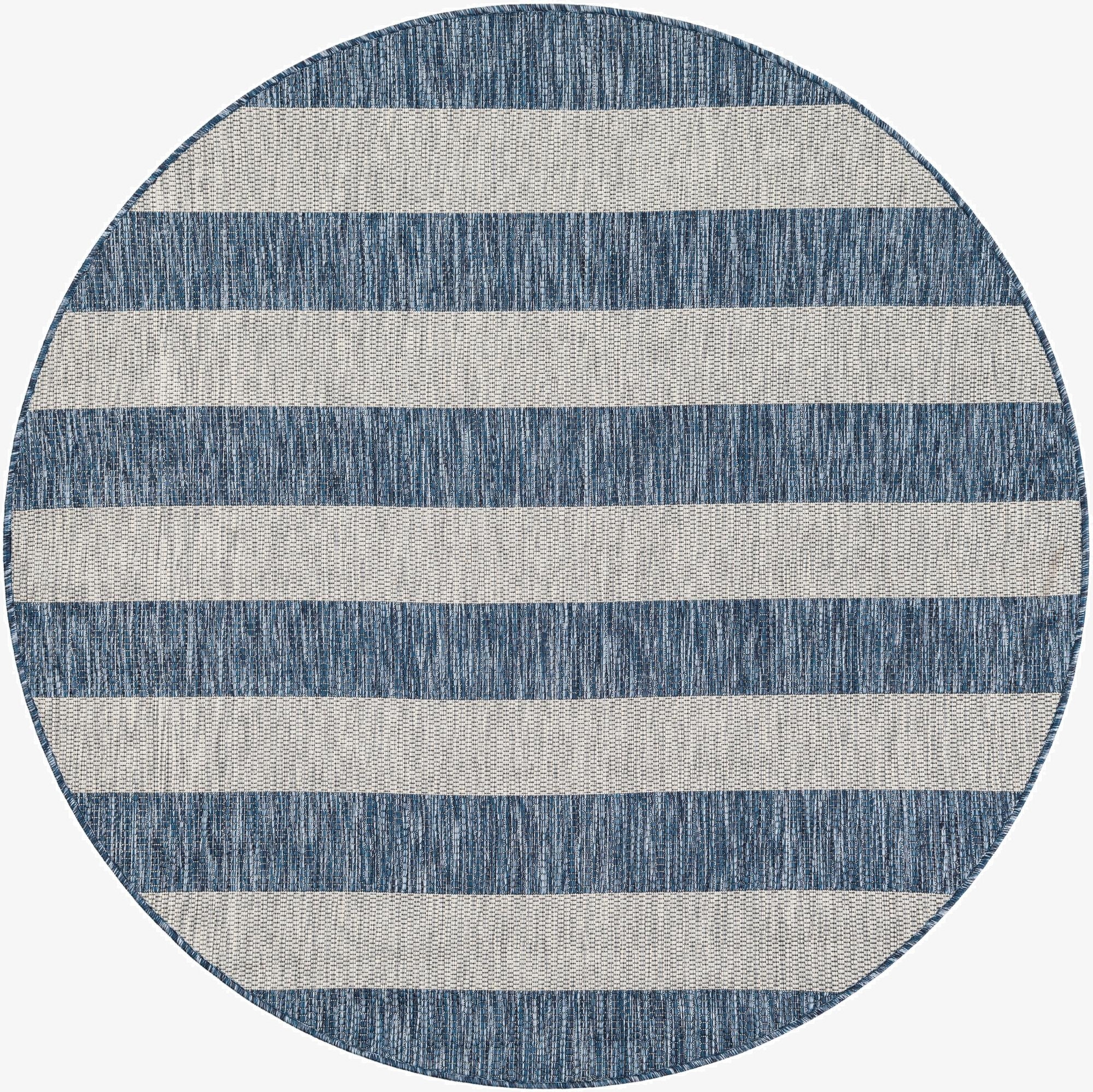  5' 3 x 5' 3  Washable Ribbon Indoor / Outdoor Round Rug