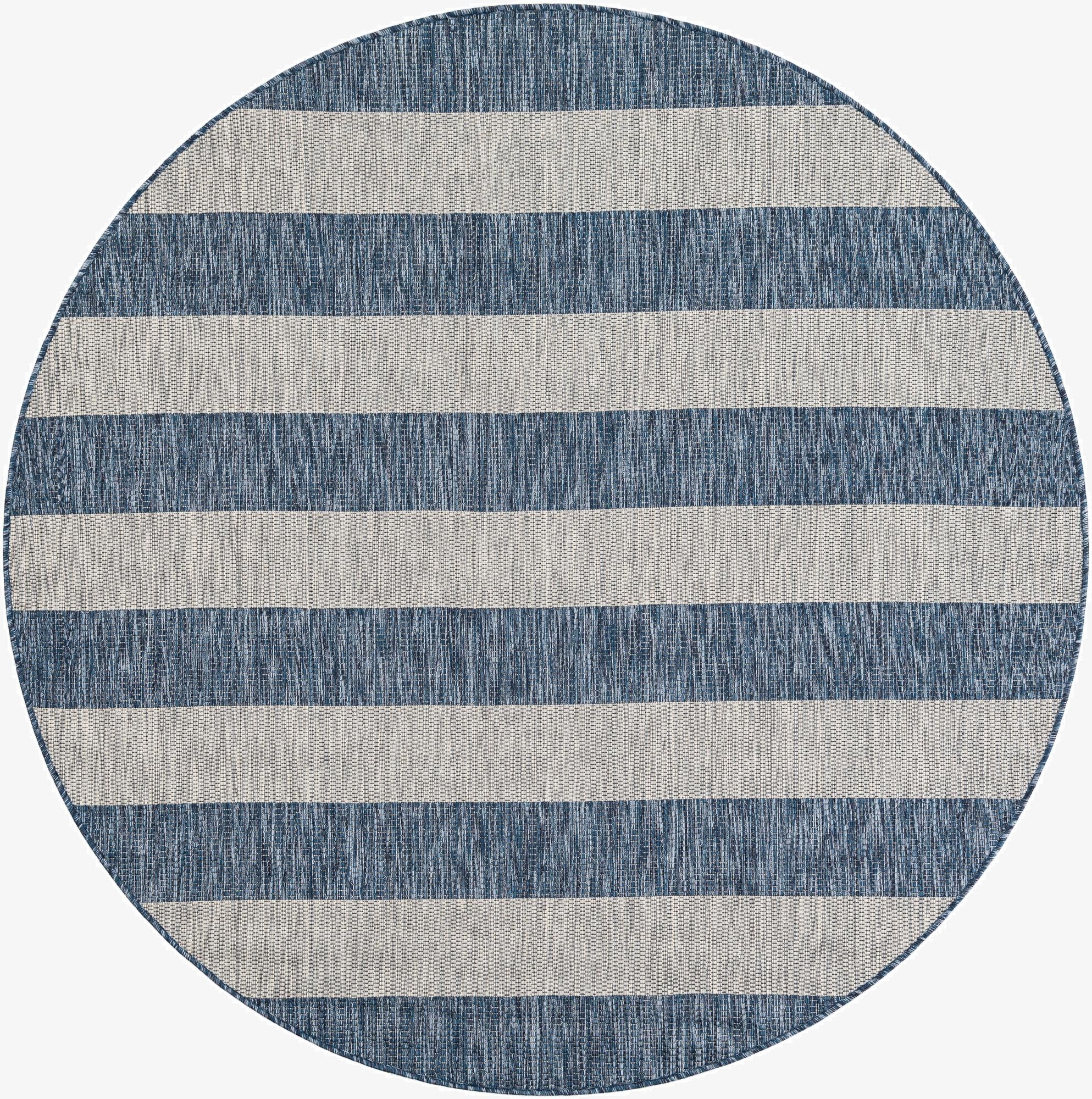  6' x 6'  Washable Ribbon Indoor / Outdoor Round Rug