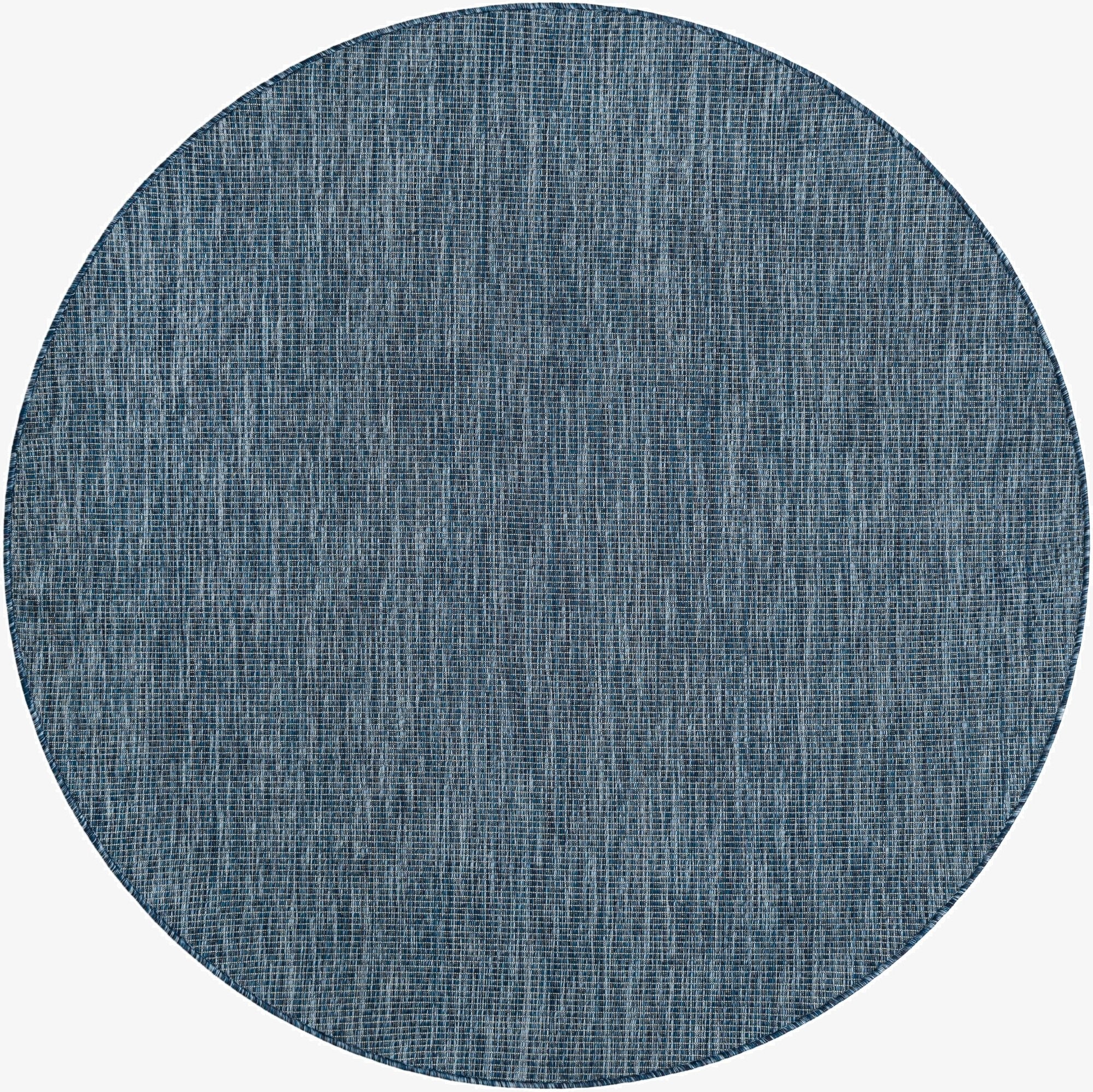  6' x 6'  Washable Solid Indoor / Outdoor Round Rug
