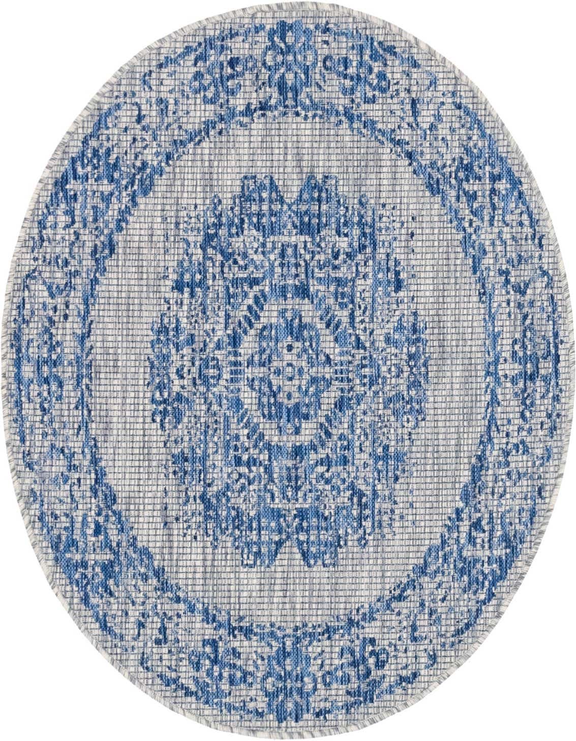 Primary image  4' x 4'  Washable Traditional Indoor / Outdoor Round Rug