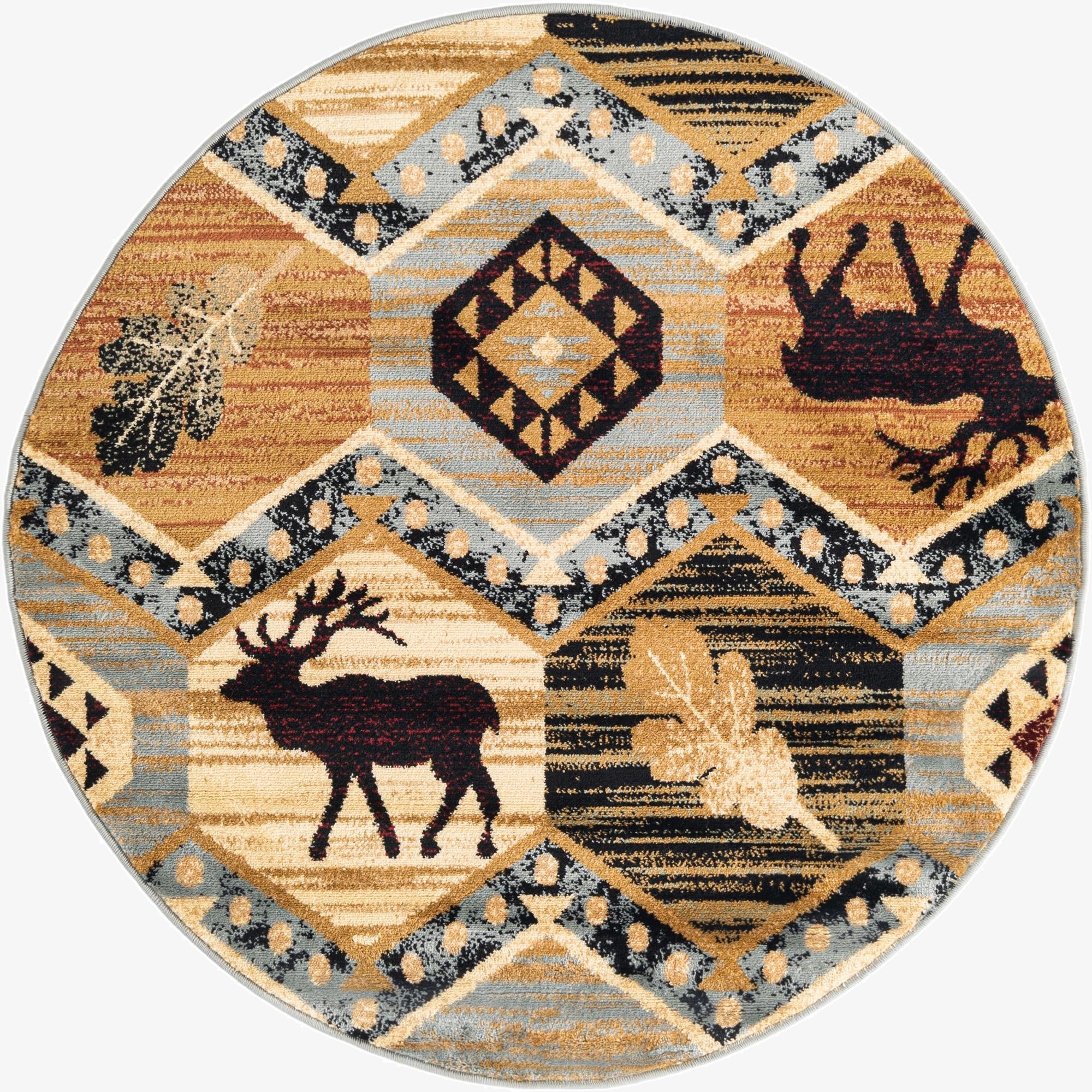  4' x 4' Pioneer Round Rug