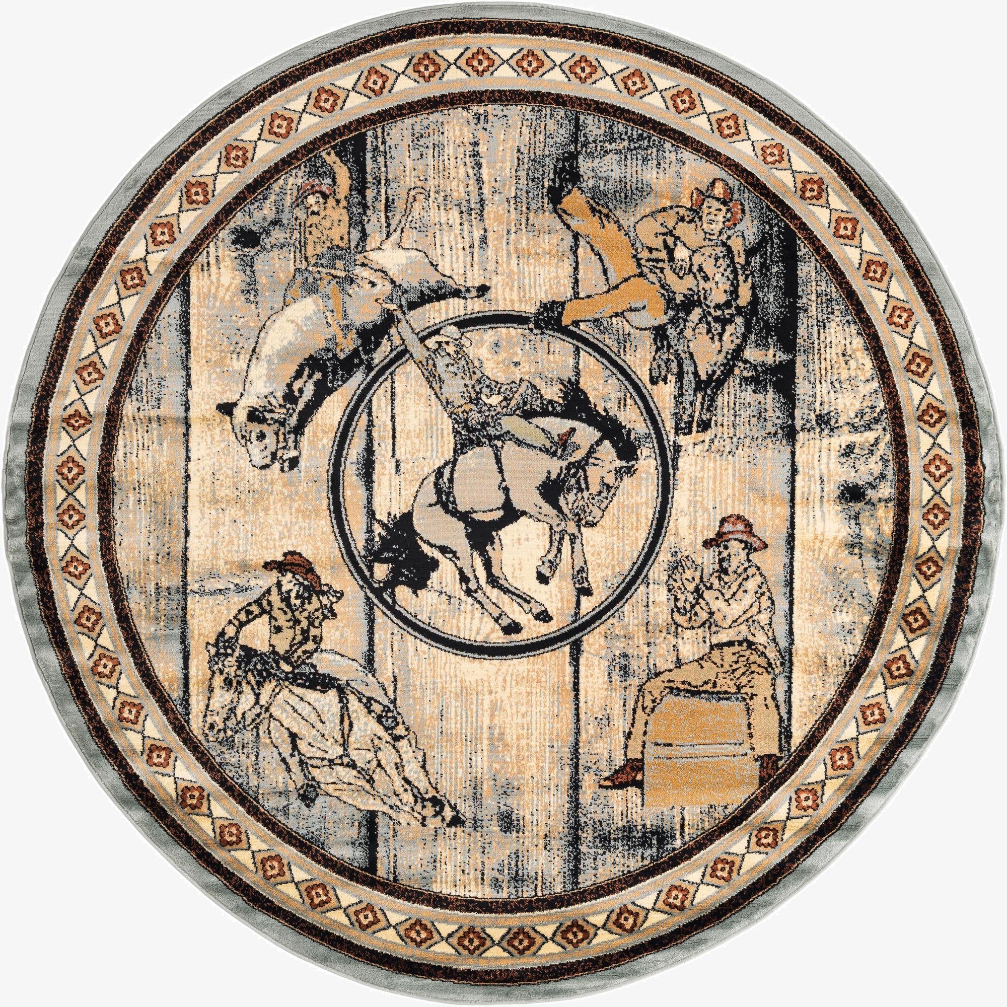  7' 10 x 7' 10 Pioneer Round Rug