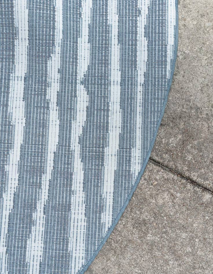 Detail image of  8' x 8'  Washable Sabrina Soto Ola Indoor / Outdoor Round Rug