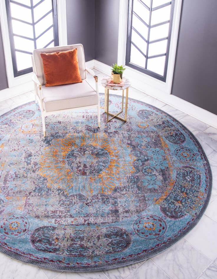 Detail image of  5' 5 x 5' 5 Santiago Round Rug
