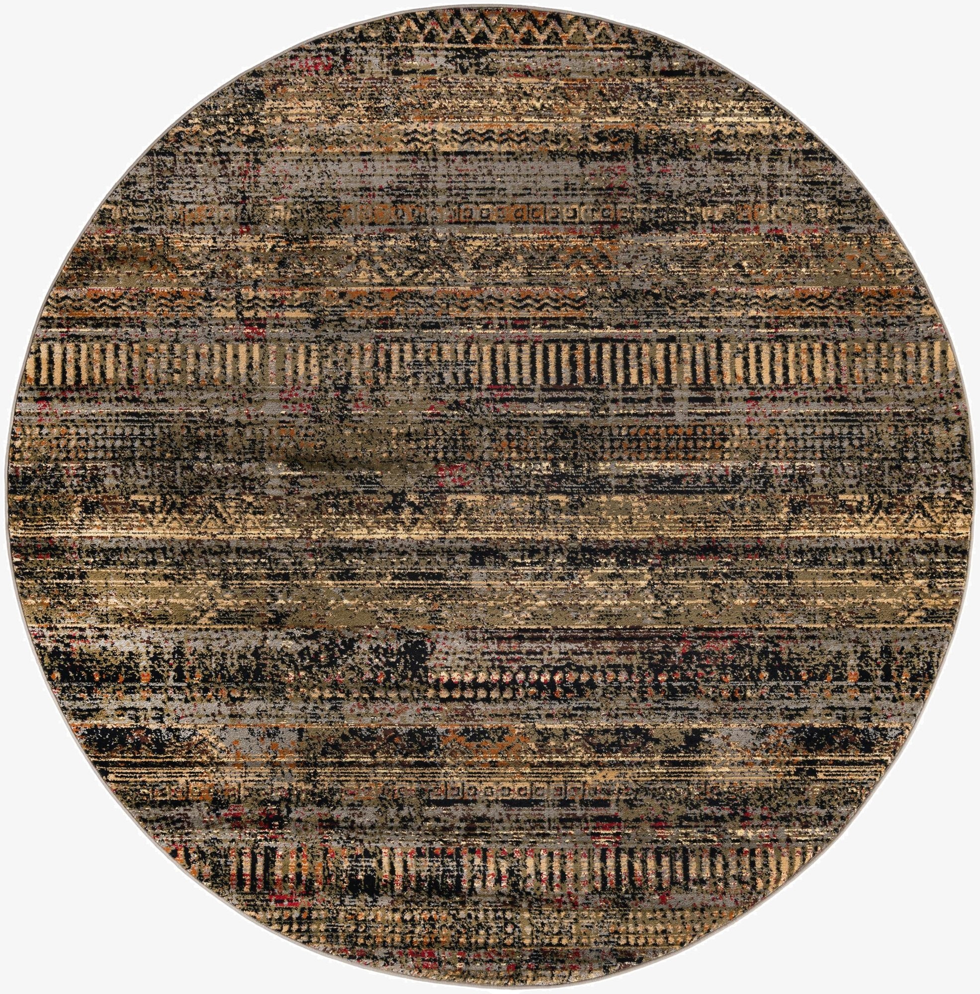  7' x 7' Saturn Round Rug
